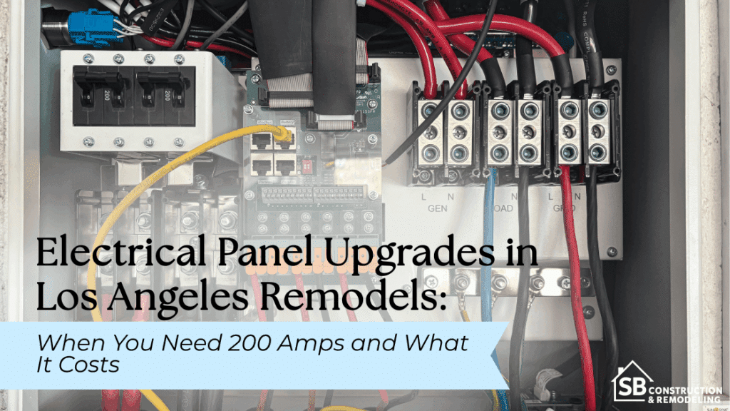 Electrical panel upgrade for 200 amp