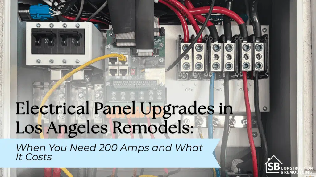 Electrical panel upgrade for 200 amp