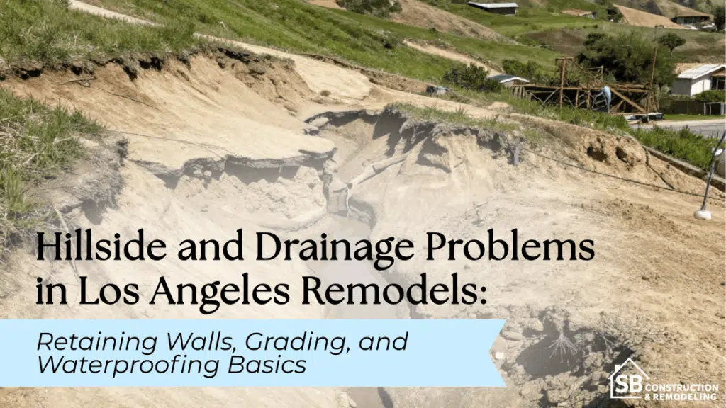 Hillside drainage problem on a Los Angeles