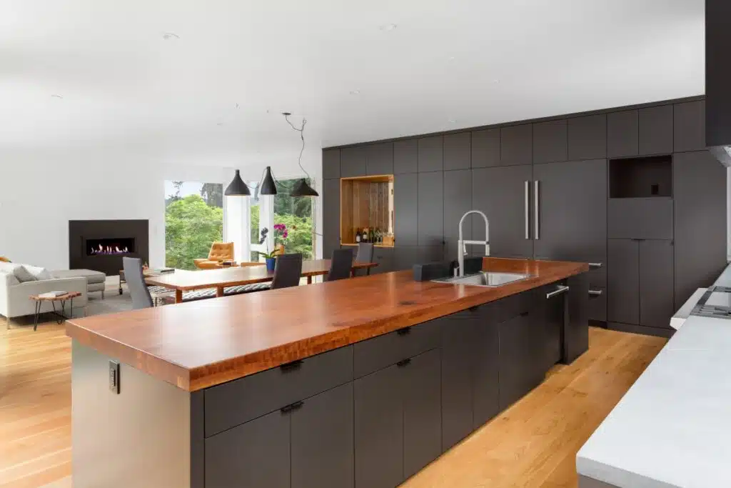 a nice modern kitchen remodeled by SB Construction & Remodeling in Glendale