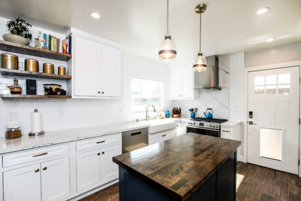 a nice modern kitchen remodeled by SB Construction & Remodeling in Glendale