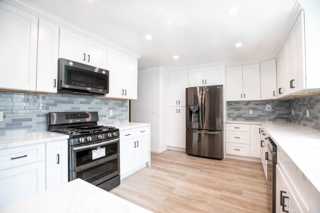 a nice modern kitchen remodeled by SB Construction & Remodeling in Glendale