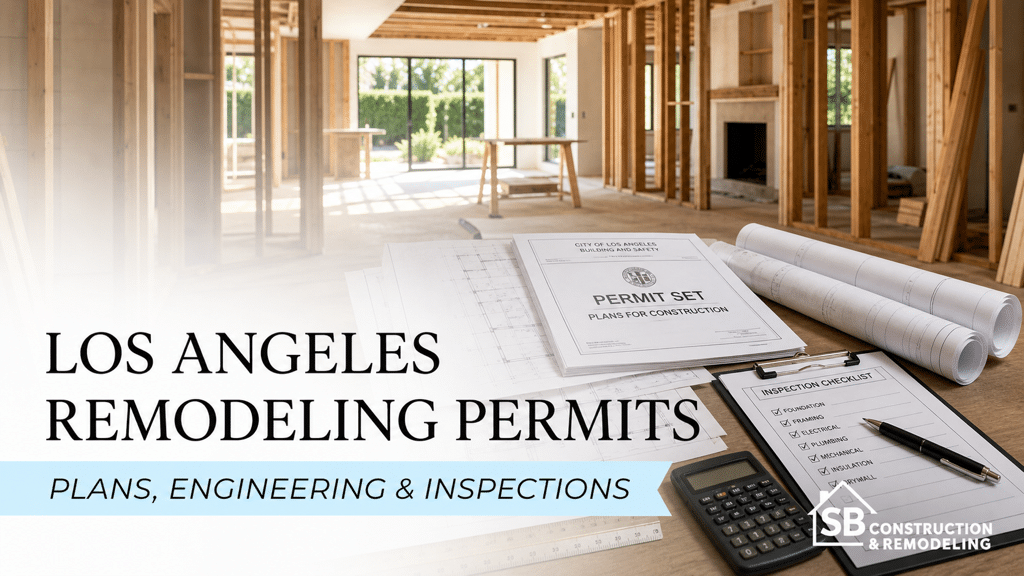 Los Angeles remodeling permit plans, engineering documents, and inspection checklist