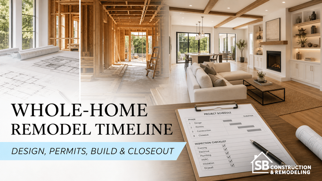 Whole-home remodel timeline from design and framing to finished Los Angeles interior