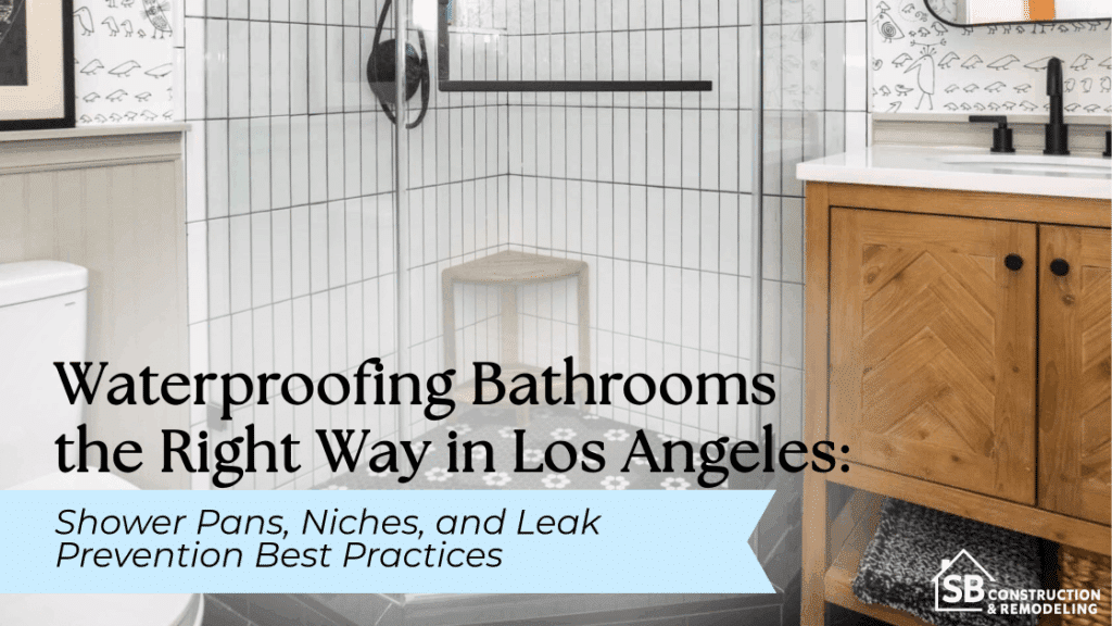 Bathroom with shower, sink, and