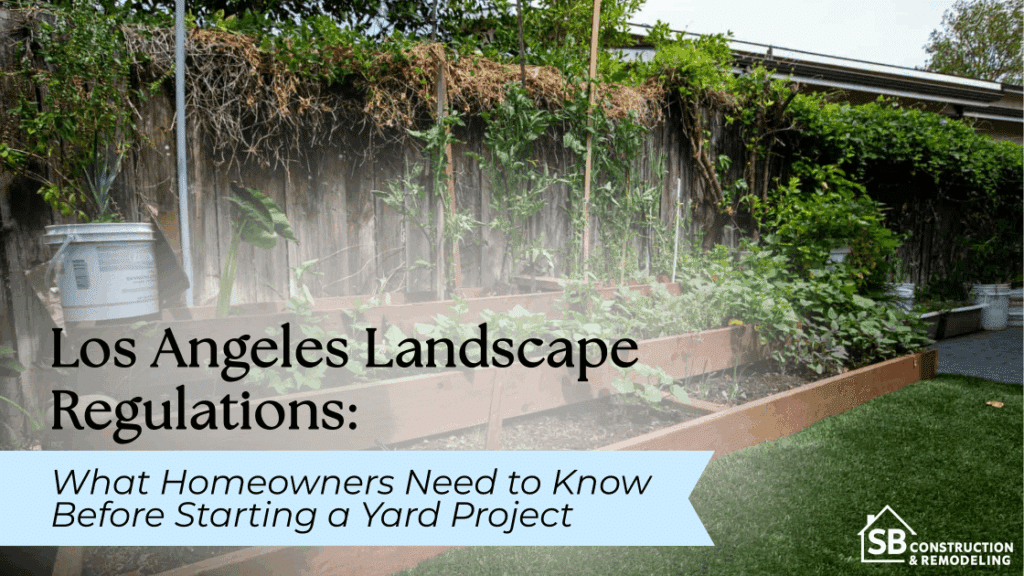 Garden compliant with Los Angeles landscape regulations