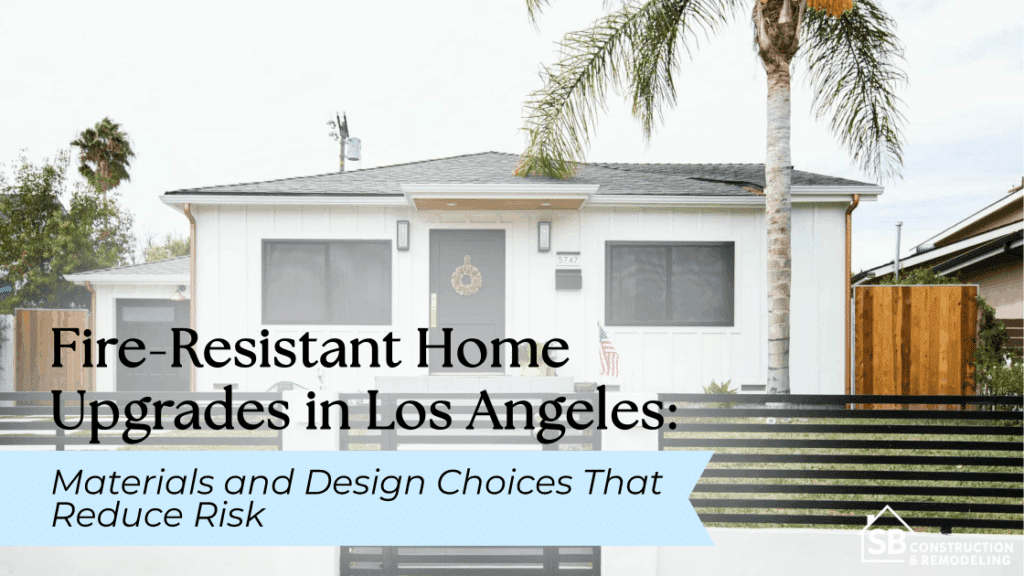 House in Los Angeles with fire resistant home