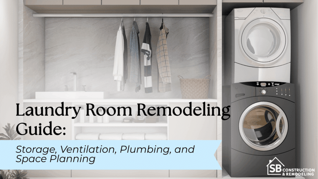 Laundry room remodeling guide covering storage,